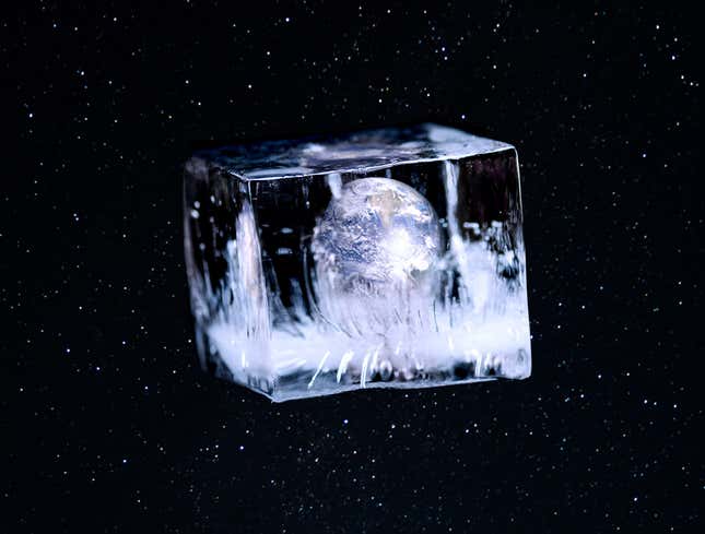 Image for article titled Rapid Drop In Greenhouse Gas Emissions Causes Planet To Freeze Over