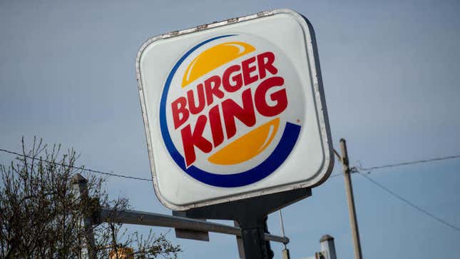 Burger King sign at intersection