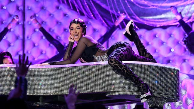 Cardi B performs onstage during the 61st Annual GRAMMY Awards on February 10, 2019 in Los Angeles, California.