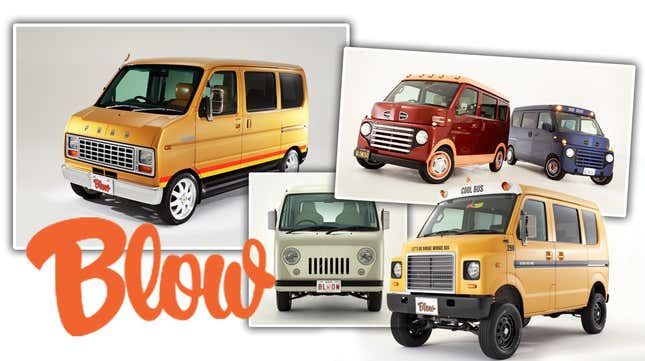 Image for article titled This Is That Company That Makes The Kits To Turn Tiny Japanese Cars Into Classic American Trucks And Vans