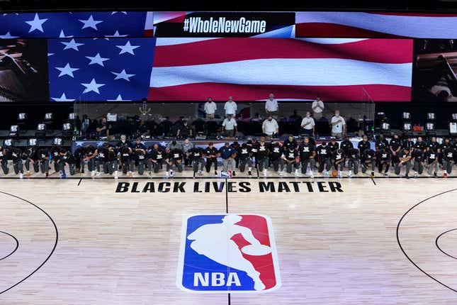 Image for article titled It’s Inevitable That the Sports World Will Eventually Stop Caring About Black Lives Mattering