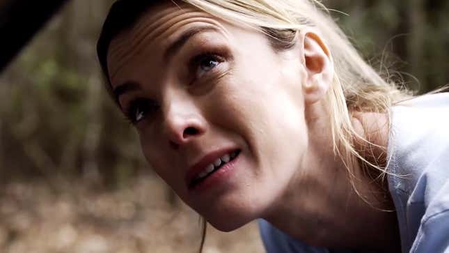 Betty Gilpin as Crystal, one of the “deplorables” being hunted.