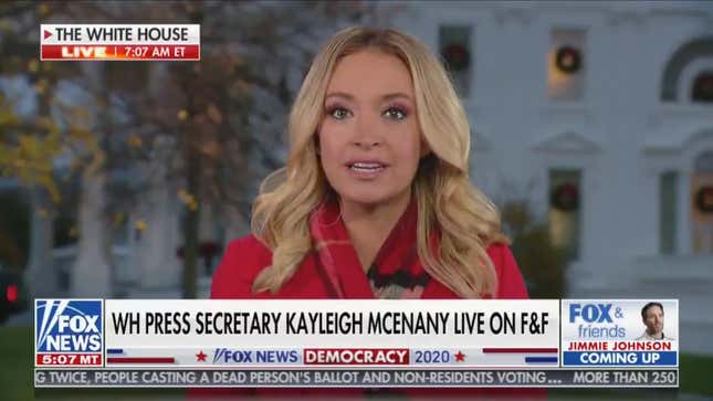 Image for article titled Here&#39;s Kayleigh McEnany Suggesting a Playboy Reporter Asking Her Questions Is Sexist