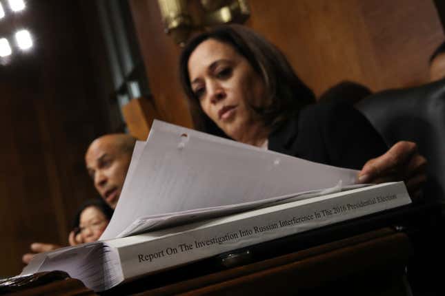 Image for article titled Trump Calls Sen. Kamala Harris &#39;Nasty&#39; Because That&#39;s What Misogynists Do. Harris Responds