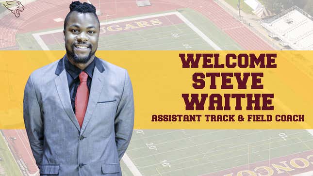 Steve Waithe while coaching track and field at Concordia College in Chicago.