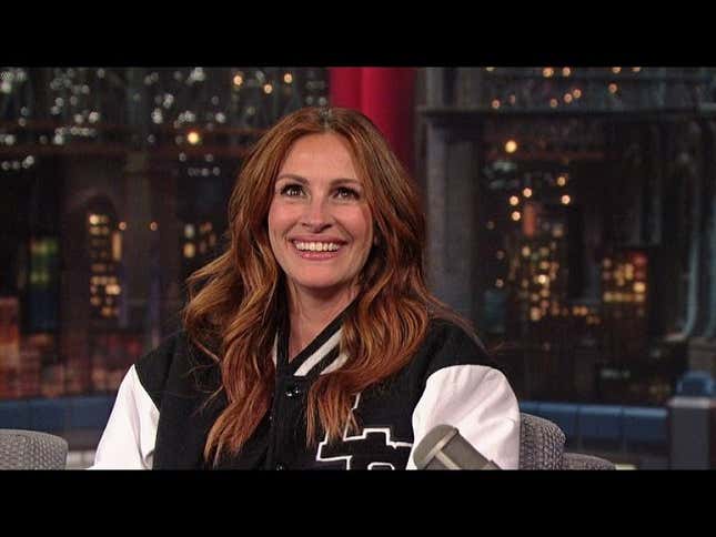 Julia Roberts Tells Dave Letterman Why He's Cruel to Young Actresses
