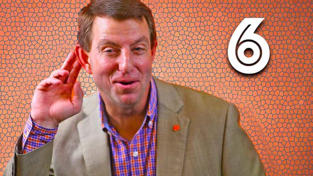 Image for article titled Idiot of the Year #6: Dabo Swinney, brainless molder of young minds