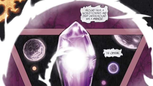 The crystal awakens.