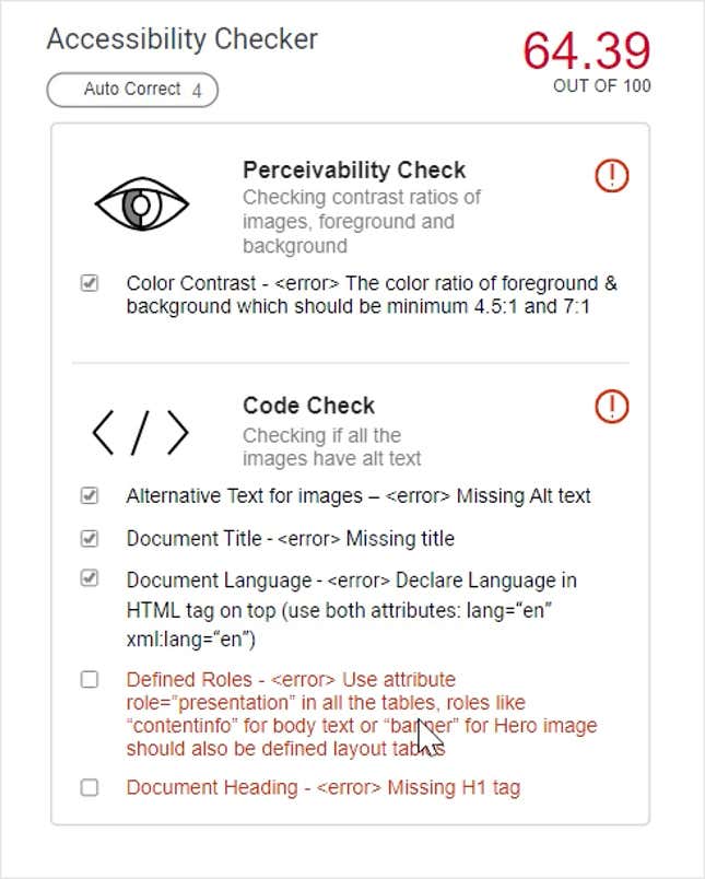 Image for article titled Adobe Created a Tool That Could Make Building Accessible Websites as Easy as Using Spell Check