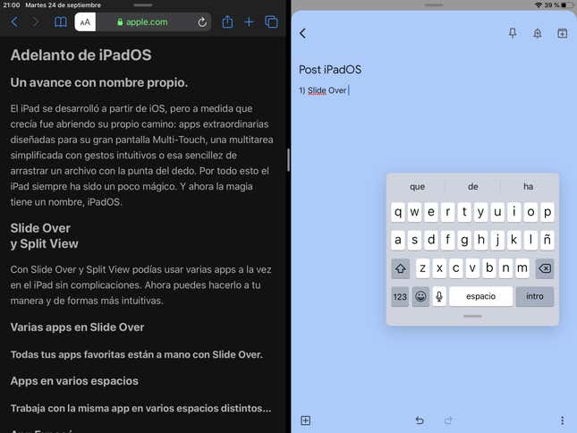 Imagen para el artículo titulado 19 cosas que ahora puedes hacer en el iPad con el nuevo sistema iPadOS