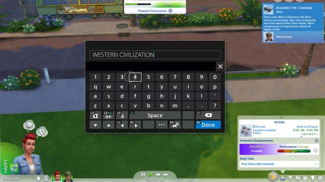 Image for article titled PC Culture Gone Too Far? Typing ‘Western Civilization’ Into The Chat Box In ‘The Sims’ Doesn’t Unlock Any Cheats