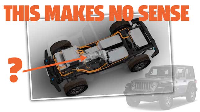 Image for article titled The Electric Jeep Wrangler Concept Looks Like It Was Designed By A High School Shop Class