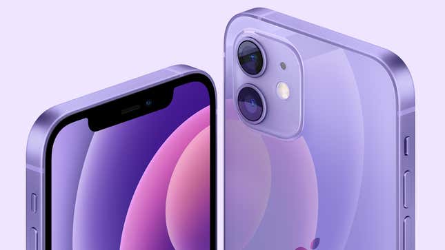 Image for article titled The iPhone 12 Now Comes in Purple!