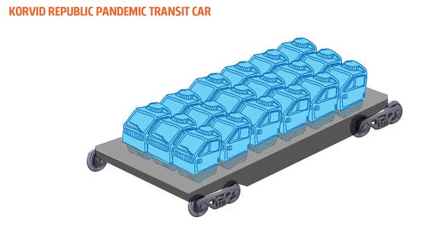 Image for article titled Imaginary Car From An Imaginary Country: The Korvid Republic Pandemic Car