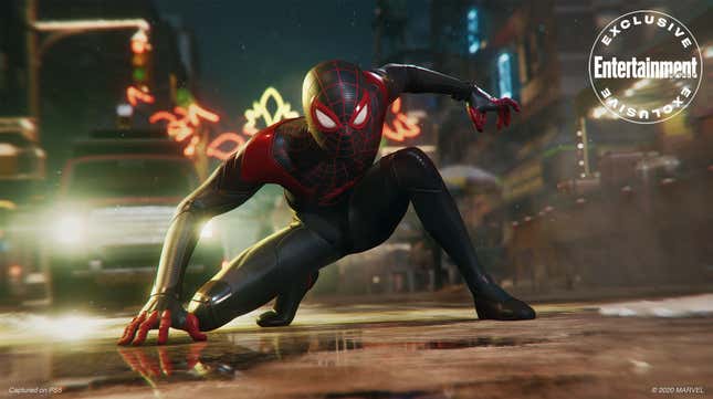 Miles Morales as he appears in Spider-Man: Miles Morales.