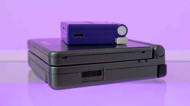 Yes, we’re all upset to see devices still including microUSB ports for charging, but it helps keep the FunKey S as small as it is.