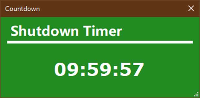 How to Shut Down Windows 10 With a Timer