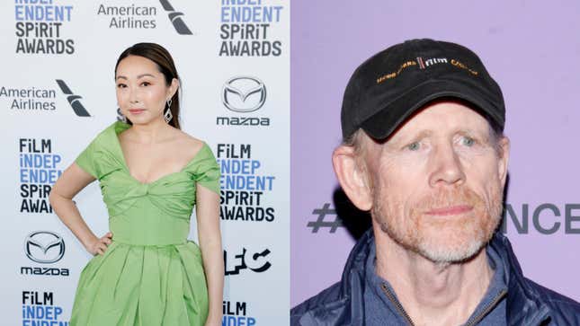 L to R: Lulu Wang (Tibrina Hobson/Getty Images) and Ron Howard (Jeremy Chan/Getty Images)