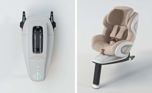 Frank’s car seat, called Baby Ark
