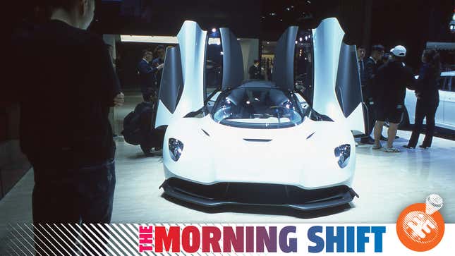 The Aston Martin stand at the Shanghai Auto Show last year. Photo: Raphael Orlove