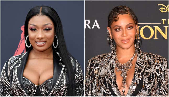 Image for article titled Megan Thee Stallion Tears Up Talking About Beyoncé...and Honestly, Same