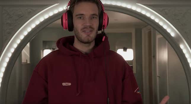 Image for article titled PewDiePie Has To Explain That His $50,000 Pledge To An Anti-Hate Group Is Legit