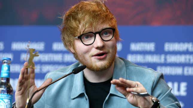 Image for article titled Ed Sheeran releases the unredacted track list for his collaborations album and it features...everyone