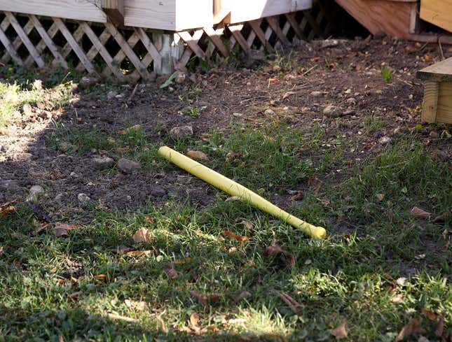 Image for article titled Wiffle Ball Bat Left Outside In The Dirt Until Next Summer