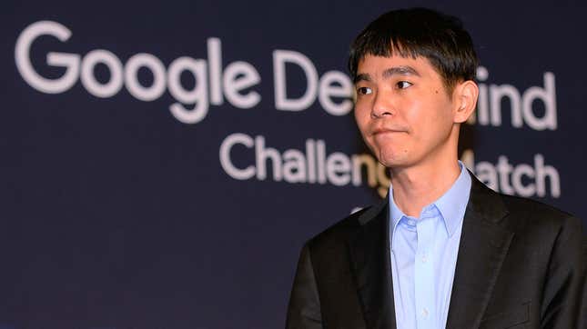 Lee Se-Dol after a match against Google’s AI program