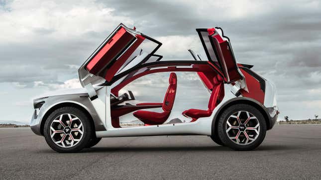 Image for article titled The Kia HabaNiro Is a Futuristic Mashup of What&#39;s Popular Right Now