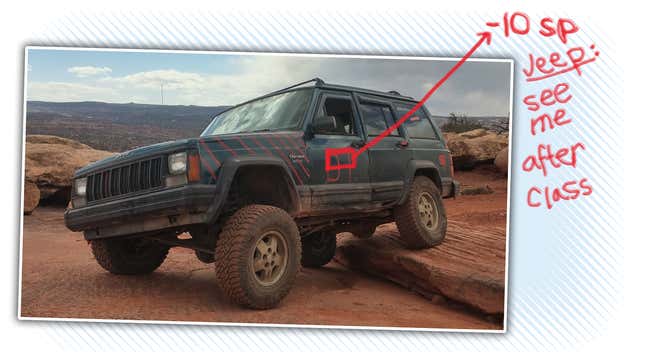 Image for article titled Jeep Built Hundreds Of Thousands Of Jeep Cherokee XJs With An Egregious Spelling Error