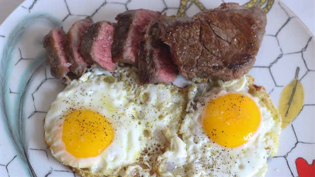Image for article titled How to Make the Best Steak and Eggs
