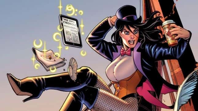 Cover of Zatanna #12 by Amanda Conner.