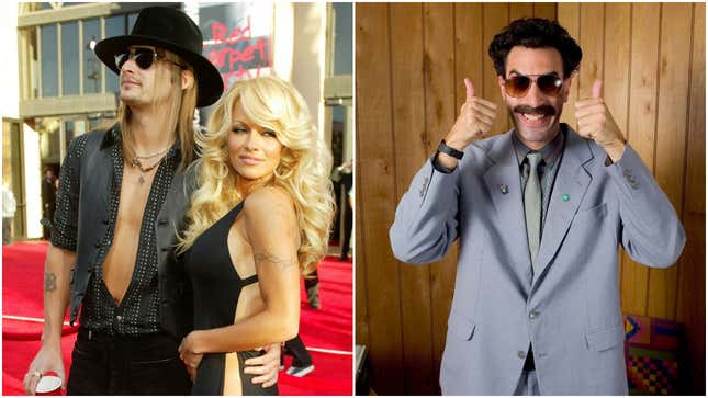 Kid Rock apparently divorced Pamela Anderson because of <i>Borat</i>