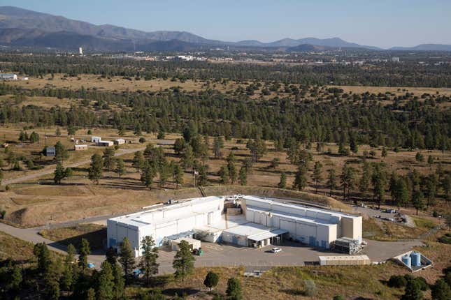 The Dual-Axis Radiographic Hydrodynamic Test Facility at Los Alamos uses x-rays to image materials undergoing shock.