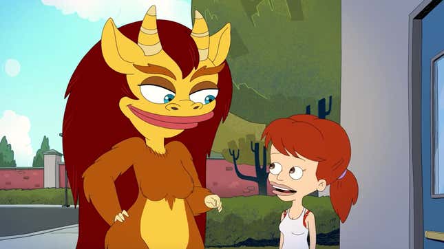 A screenshot of Connie and Jessi from Big Mouth