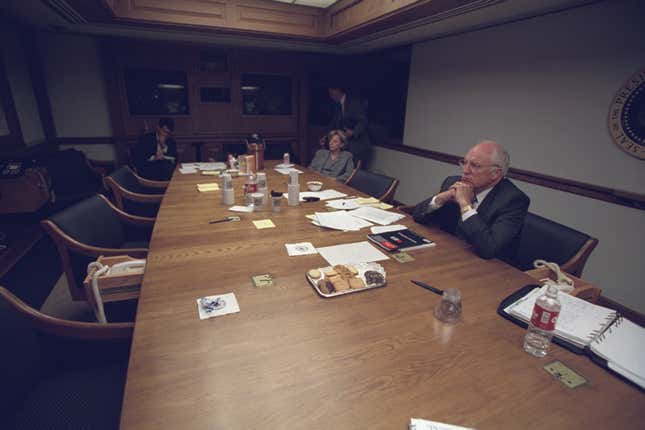 The Presidential Emergency Operations Center on September 11, 2001