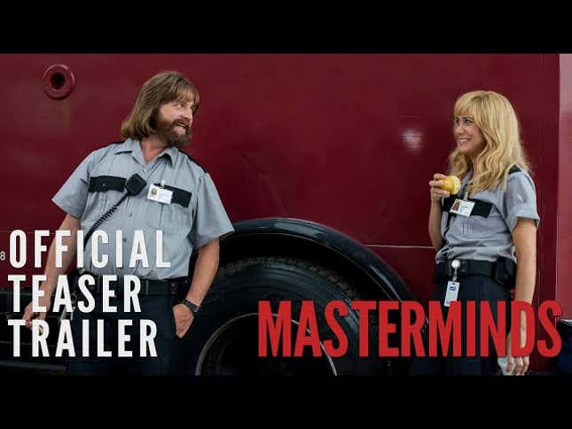 <i>Masterminds </i>Trailer: Zach Galifianakis and Kristen Wiig Rob a Bank