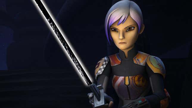 Sabine Wren and the Darksaber.