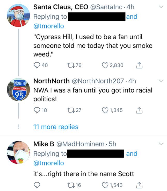 Image for article titled Man criticizes Rage Against The Machine for getting "political," gets roasted so hard he quits Twitter