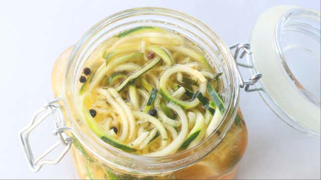 Image for article titled The Only Good Zoodle Is a Pickled Zoodle