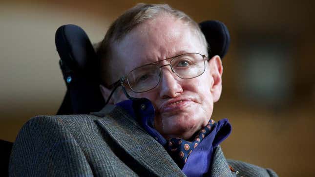 Image for article titled Stephen Hawking Reportedly Working On Juicy Tell-All Formula
