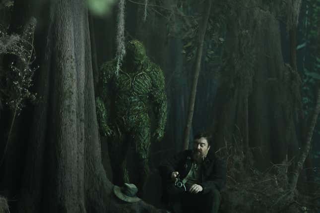 Swamp Thing and the Phantom Stranger.