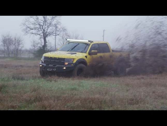 The 600 Horsepower Hennessey VelociRaptor Looks Best Making A Mud Wake
