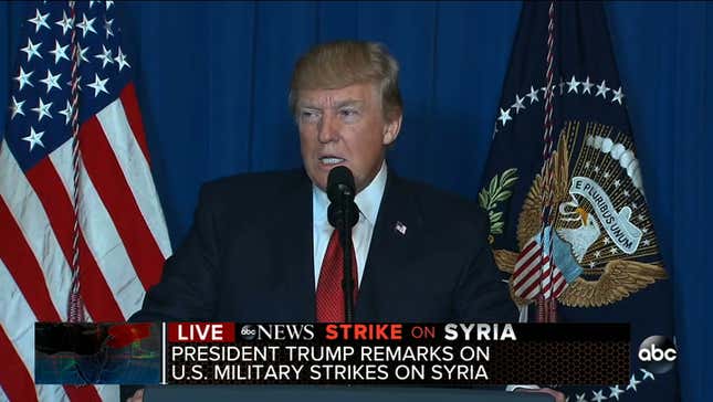Trump On Syrian Airstrikes: 'I Call On All Civilized Nations To Join Us In Seeking To End This Slaughter'
