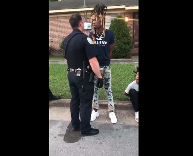 Image for article titled Cop Detains Innocent Black Man, Answers &#39;Fuck You Is My Name&#39; When Asked to Identify Himself