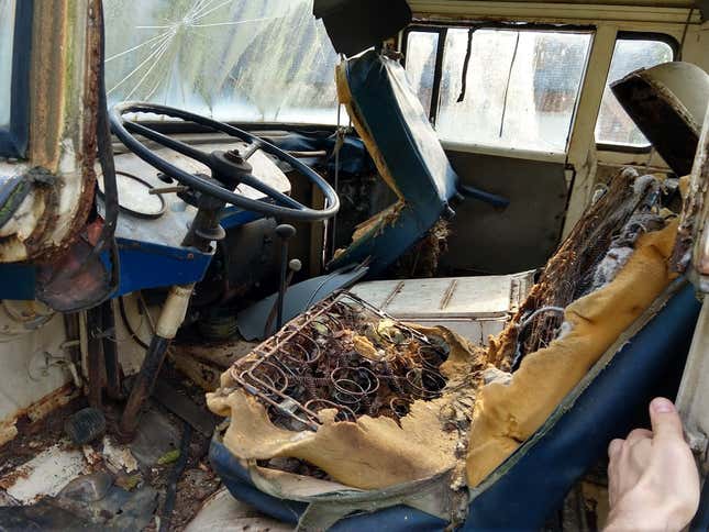 Image for article titled I'm Converting This Rusty 1958 Jeep FC-170 Into An Electric Off-Roader But It's Going To Be Brutal