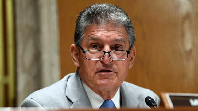 Image for article titled Joe Manchin Reverses Stance On Abolishing Filibuster After Son Diagnosed With Filibuster Disease