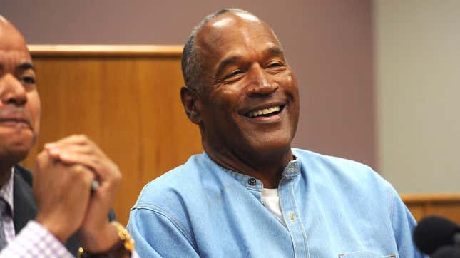 O.J. Simpson at hearing where he was granted parole in 2017