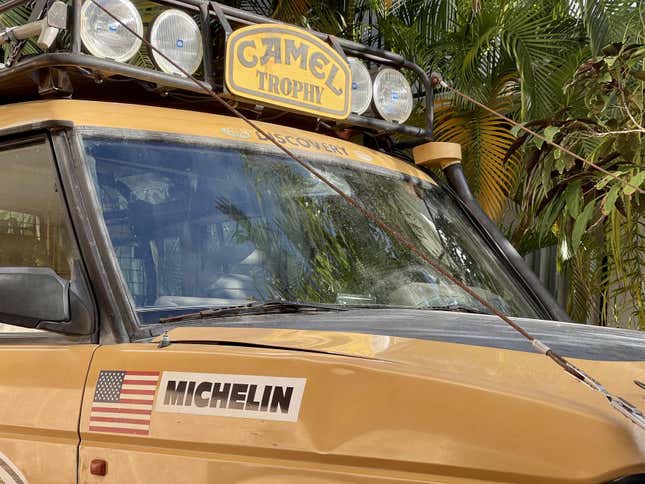Image for article titled You Can Own A Land Rover Discovery That Actually Survived The Camel Trophy